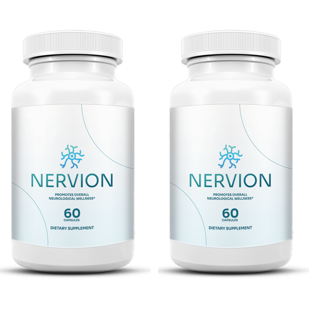 Two bottles of Nervion supplement