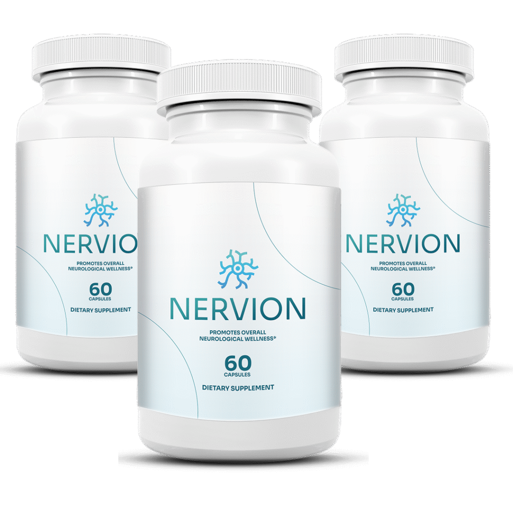Nervion nerve support supplement bottles